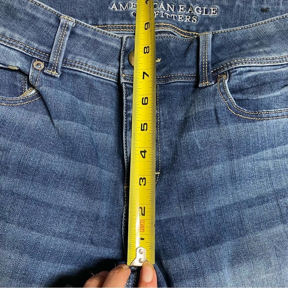 Y2K American Eagle Kick Boot Low Rise Bootcut Flare Jeans size 10 - Picture 9 of 9